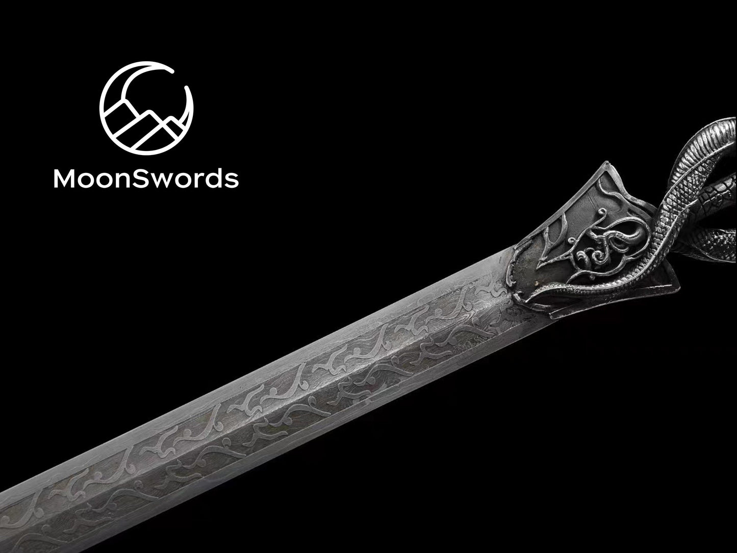 Chinese Sword- "Han's Cloud" - the Feng Ri Ming Quan Swo, patterned steel blade, movie prop, Anime Sword