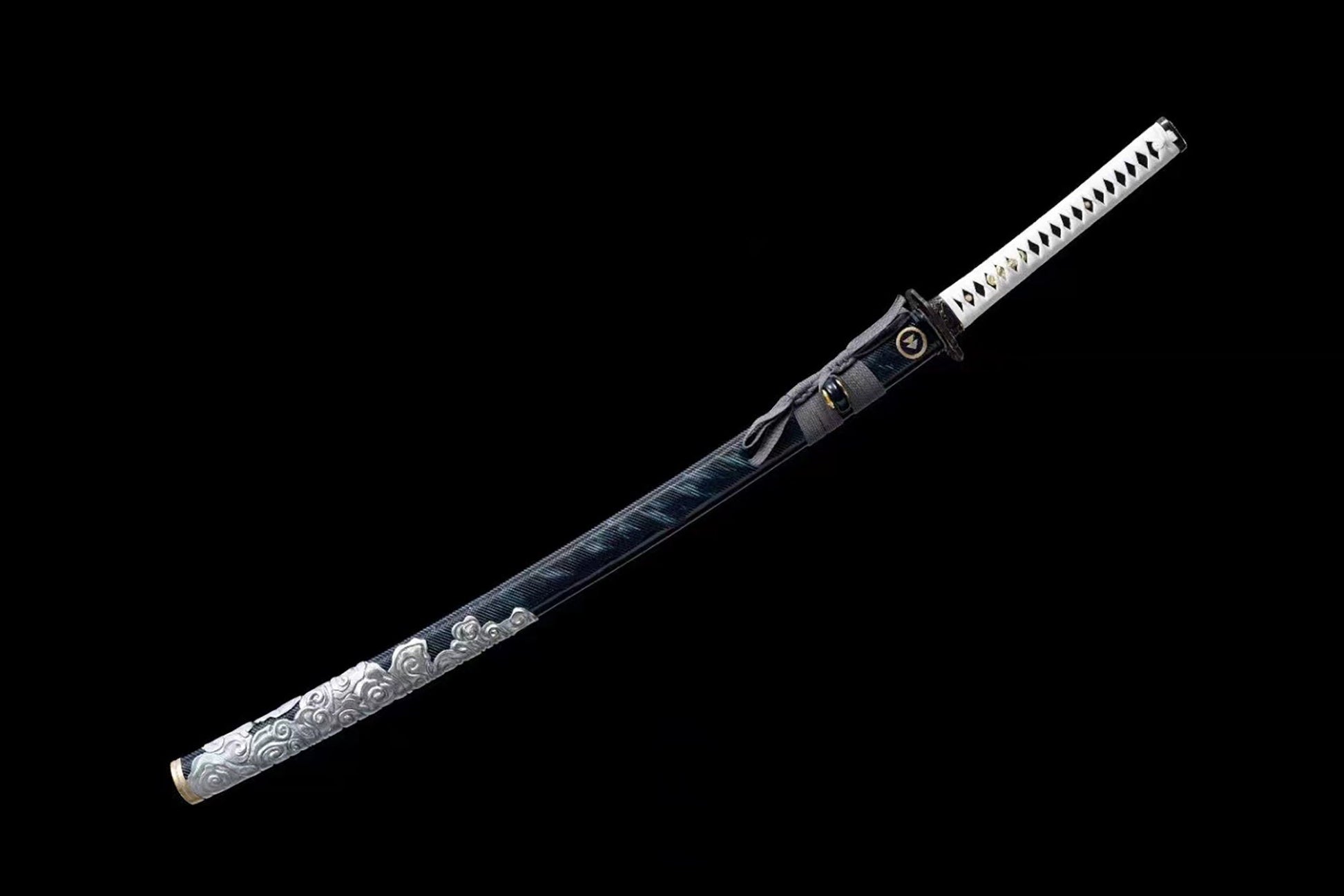a black and white pen with a black background